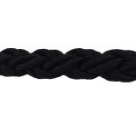 20mm Black Nylon 8 Strand Rope (By The Metre)