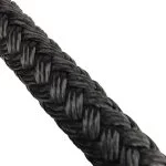 Black Double Braid Polyester Rope - Sample