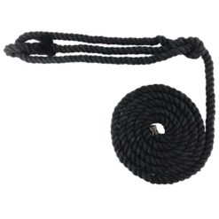 rs black natural cotton plain rope halter 1