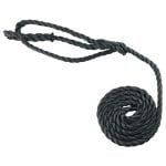 20mm Black Polypropylene Plain Rope Halter x 10 Foot