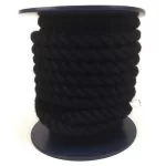 24mm Black Polyspun Rope 25 Metre Reel