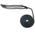 6mm Black Softline Multifilament Plain Rope Halter x 8 Foot