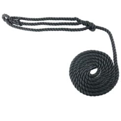 rs black softline plain rope halter 1