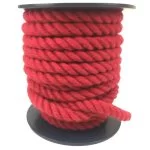 24mm Burgundy Polyspun Rope 25 Metre Reel