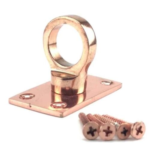 rs copper bronze decking rope fitting eye plate 1