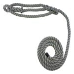 6mm Grey Softline Multifilament Plain Rope Halter x 8 Foot