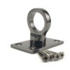 rs gun metal black decking rope fitting eye plate 1