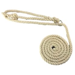 rs natural cotton ringed rope halter 1