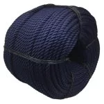 6mm Navy Blue Nylon 3 Strand Sinking Rope 220 Metre Coil