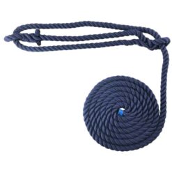 rs navy blue nylon plain rope halter 1