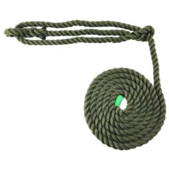 rs olive softline plain rope halter 1