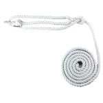 20mm Optic White Natural Cotton Plain Rope Halter x 12 Foot