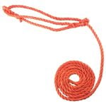 14mm Orange Polypropylene Plain Rope Halter x 10 Foot