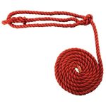 14mm Orange Softline Multifilament Plain Rope Halter x 12 Foot