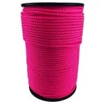6mm Pink Braided Polypropylene Bondage Rope 100 Metre Reel