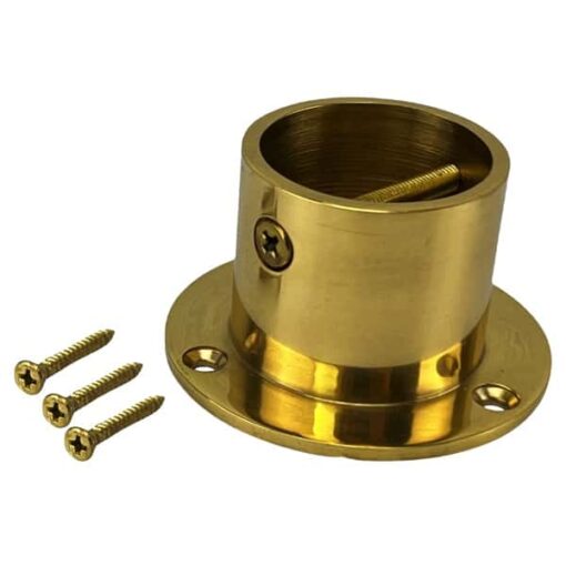 rs polished brass decking rope fitting cup end 1