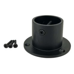 rs powder coated black decking rope fitting cup end 1