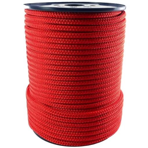 rs red double braided polyester 1