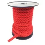 24mm Red Polyspun Rope 25 Metre Reel