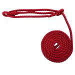 8mm Red Softline Multifilament Plain Rope Halter x 6 Foot