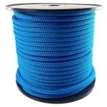 16mm Royal Blue Double Braid Polyester Rope 100 Metre Reel
