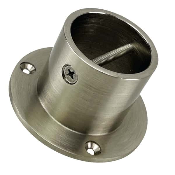 40mm Satin Nickel Cup End Rope Fittings - RopeServices UK