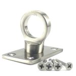 36mm Satin Nickel Eye Plate Rope Fittings
