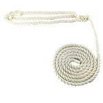 20mm White Nylon Plain Rope Halter x 12 Foot