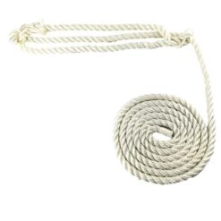 rs white nylon plain rope halter 1