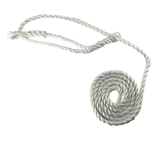 rs white polypropylene plain rope halter 1