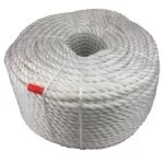 32mm White Staplespun Decking Rope 220 Metre Coil