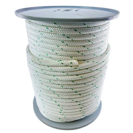 rs white with green fleck double braided polyester 1