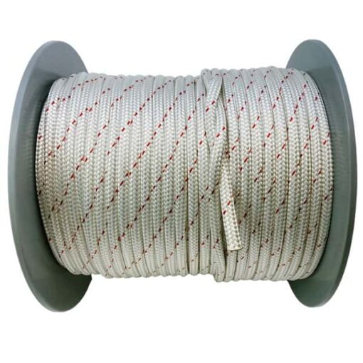 rs white with red fleck double braided polyester 3
