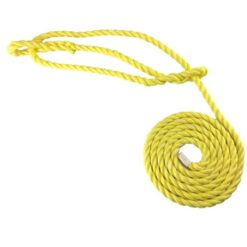 rs yellow polypropylene plain rope halter 1