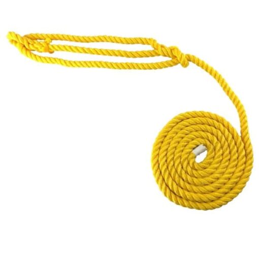 rs yellow softline plain rope halter 1