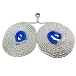 12mm 8st White Nylon V Shaped Mooring Bridle With Stainless Steel Thimble