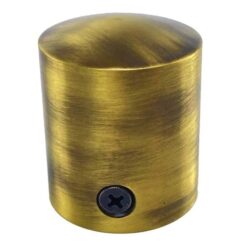 rs antique brass decking rope fitting cap end 1