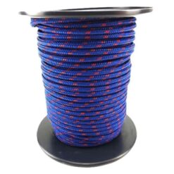 5mm Blue With Red Fleck Braided Polyester Rope x 60 Metres - RopeServices UK