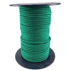 rs emerald green braided polypropylene rope reel 1