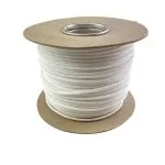 3mm 16 Plait Matt White Braided Polyester Rope With A Core x 100 Metres