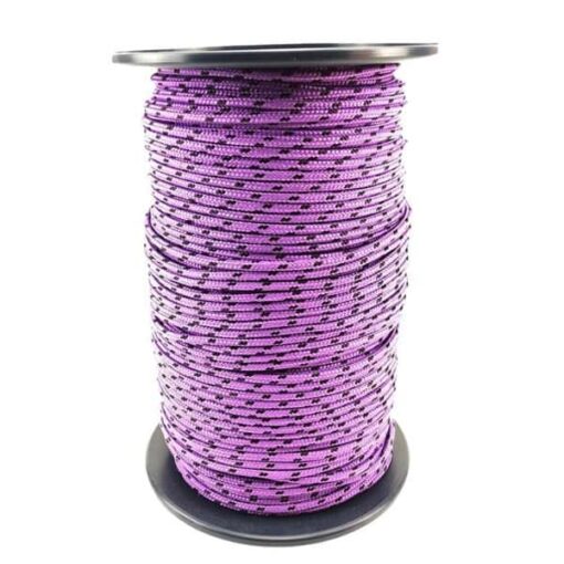 rs purple with black fleck bradied polyester rope 1