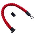 Red Softline Multifilament Barrier Rope With Cup Hook And Eye Plate