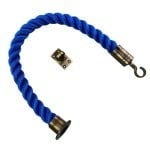 Royal Blue Softline Multifilament Barrier Rope With Cup Hook And Eye Plate