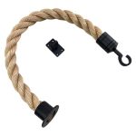 Synthetic Sisal Barrier Rope With Cup Hook And Eye Plate