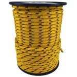 6mm Yellow With Red And Blue Fleck Braided Polypropylene Rope x 75 Metres