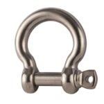 12mm Bow Shackle With Screw Pin 316 Marine Grade Stainless Steel