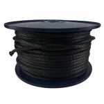 2mm Black Dyneema (HMPE) Rope 100 Metre Reel