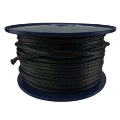 2mm Black Dyneema Rope 100 Metre Reel - RopeServices UK