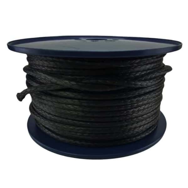 3mm Black Dyneema Rope 1000 Metre Reel - RopeServices UK