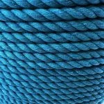 4mm Blue Natural Cotton Rope x 20 Metres
